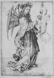 受胎告知の天使 作： Martin Schongauer